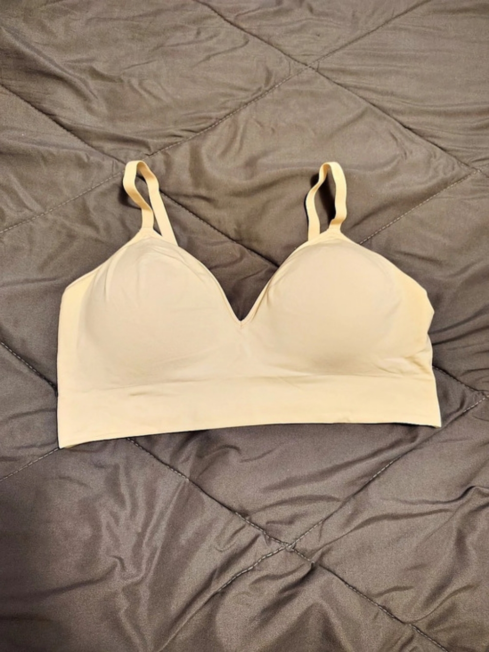Underoutfit Ultimate Comfort Wireless Bra Beige XL